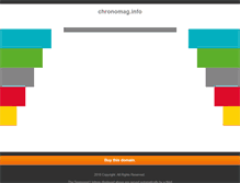 Tablet Screenshot of chronomag.info